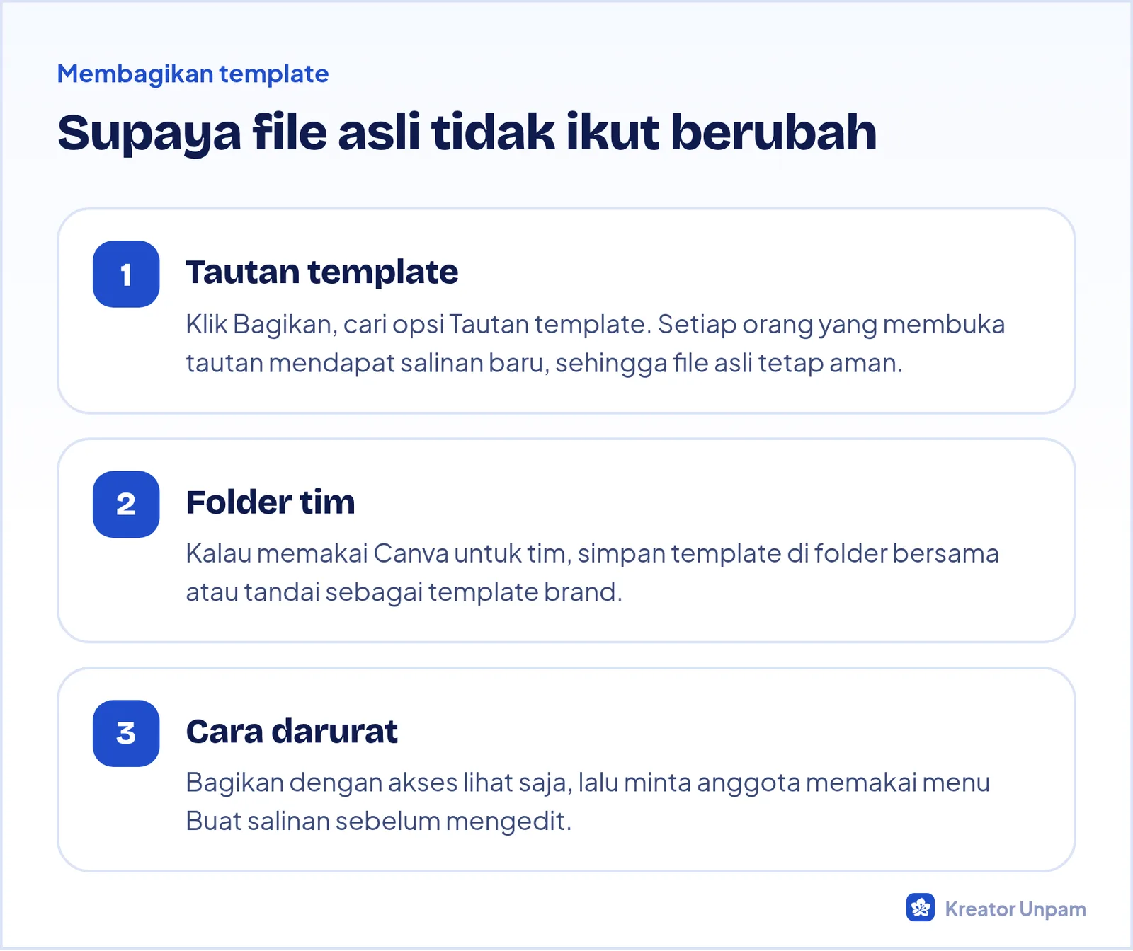 Cara membagikan template Canva ke anggota tim